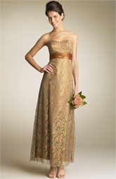 Gold Maid of Honor Dress